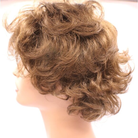 Paula Young Trisha Wig Color 8 AVG Golden Brown Brunette Short Wavy A5512 w/ Box - Picture 6 of 12